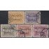 Perú 370/74 1941/42 Estación Radio Nacional usados