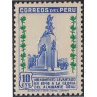 Perú 409 1949 Monumento a la gloria del Almirante Grau MNH