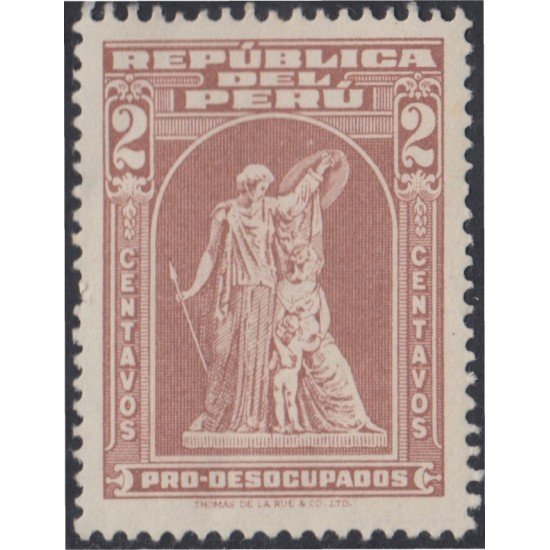 Perú 416 1951 Pro Desocupados MNH Perú 416 1951 Pro Desocupados MNH