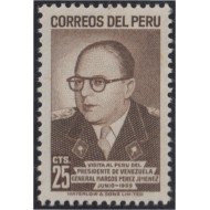 Perú 439 1956 Presidente de Venezuela Marcos Pérez Jiménez MNH