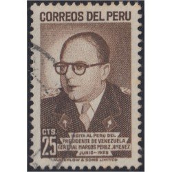 Perú 439 1956 Presidente de Venezuela Marcos Pérez Jiménez usados Perú 439 1956 Presidente de Venezuela Marcos Pérez Jiménez usados