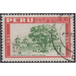 Perú 457 1962 1º Centenario de creación política de la provincia Pomabamba usado Perú 457 1962 1º Centenario de creación política de la provincia Pomabamba usado