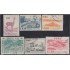 Perú 458/63 1962 Tipos de 1952-53 Fortaleza de Paramonga Matarani usados