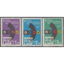 Perú 466/68 1965 IV feria Internacional del Pacífico MNH Perú 466/68 1965 IV feria Internacional del Pacífico MNH