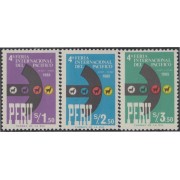 Perú 466/68 1965 IV feria Internacional del Pacífico MH