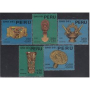 Perú 472/76 1966 Oro del Perú Gold MNH