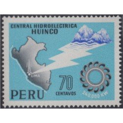 Perú 477 1966 Central Hidroeléctrica de Huinco MNH Perú 477 1966 Central Hidroeléctrica de Huinco MNH