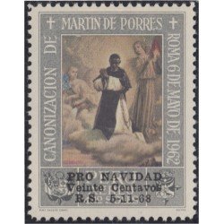 Perú 495A 1968 Martín de Porres Pro Navidad MH Perú 495A 1968 Martín de Porres Pro Navidad MH