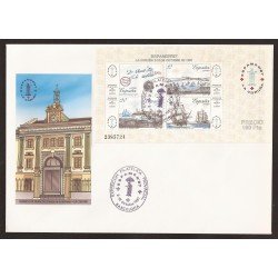 España 2916 1987 matasello y sobre Espamer La Coruña España 2916 1987 matasello y sobre Espamer La Coruña