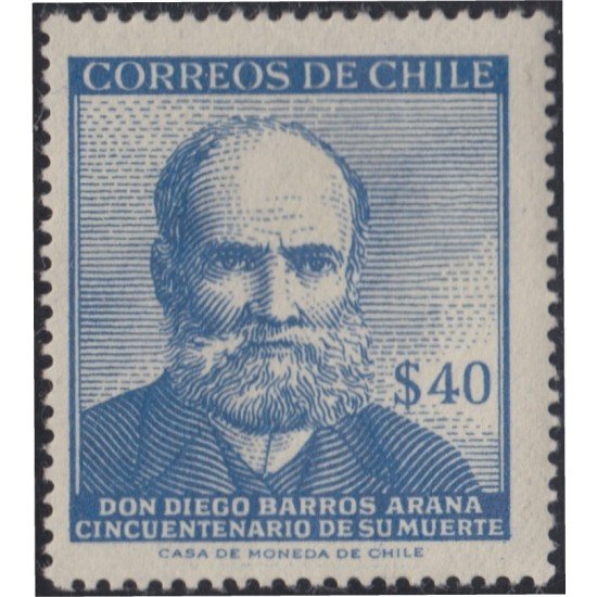Chile 278 1959 Escritor Diego Barros Arana MNH Chile 278 1959 Escritor Diego Barros Arana MNH