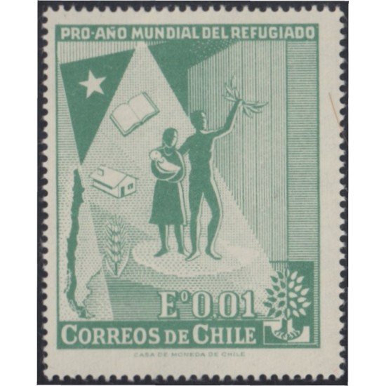 Chile 283 1960 Refugiados MH Chile 283 1960 Refugiados MH