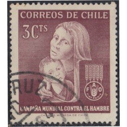 Chile 299 1963 Campaña mundial contra el hambre Cruz Roja usado Chile 299 1963 Campaña mundial contra el hambre Cruz Roja usado