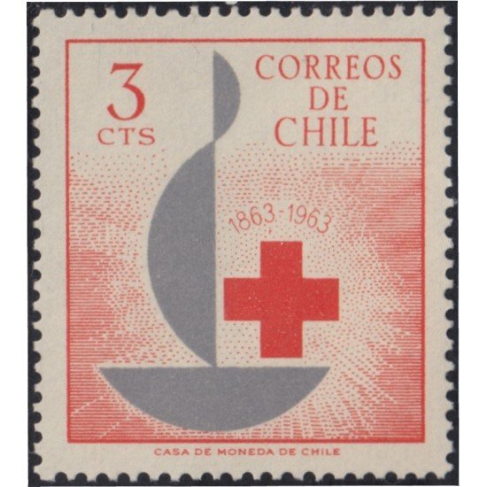 Chile 300 1963 Centenario de la Cruz Roja MNH Chile 300 1963 Centenario de la Cruz Roja MNH