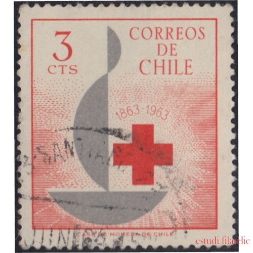 Chile 300 1963 Centenario de la Cruz Roja usado