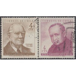 Chile 302/03 1964/65 Enrique Molina Carlos Casanueva usado Chile 302/03 1964/65 Enrique Molina Carlos Casanueva usado