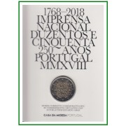 Portugal 2018 Cartera Oficial Coin Card Moneda 2 € Av. Imprenta 