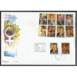 España 4003C 2003 matasello y Sobre Primer Día Carné autoadhesivo La mujer y las España 4003C 2003 matasello y Sobre Primer Día Carné autoadhesivo La mujer y las