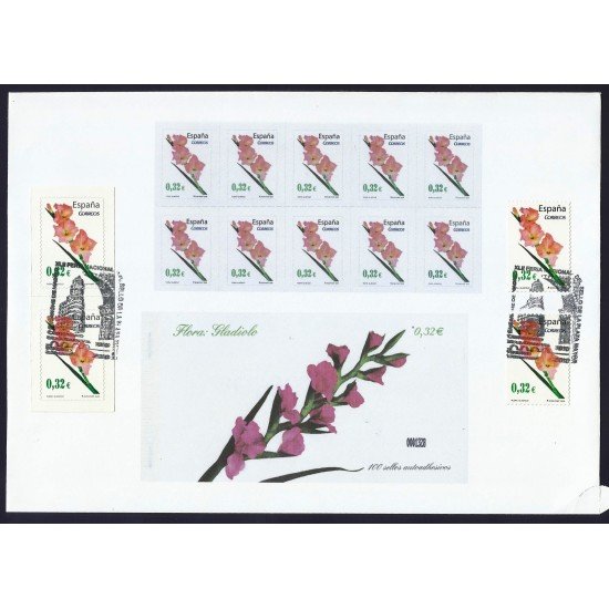 España 4463 2009 matasello XXXVIII Feria Nacional del Sello 2010 Gladiolo flora España 4463 2009 matasello XXXVIII Feria Nacional del Sello 2010 Gladiolo flora