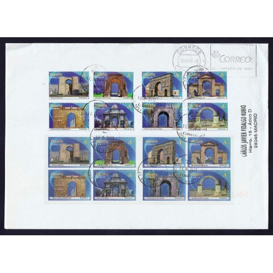 España 4763C 2013 Sobre circulado Arcos y Puertas Monumentales España 4763C 2013 Sobre circulado Arcos y Puertas Monumentales