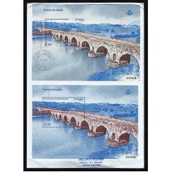 España 4819 2013 HB sobre circulado Puente Romano de Mérida España 4819 2013 HB sobre circulado Puente Romano de Mérida
