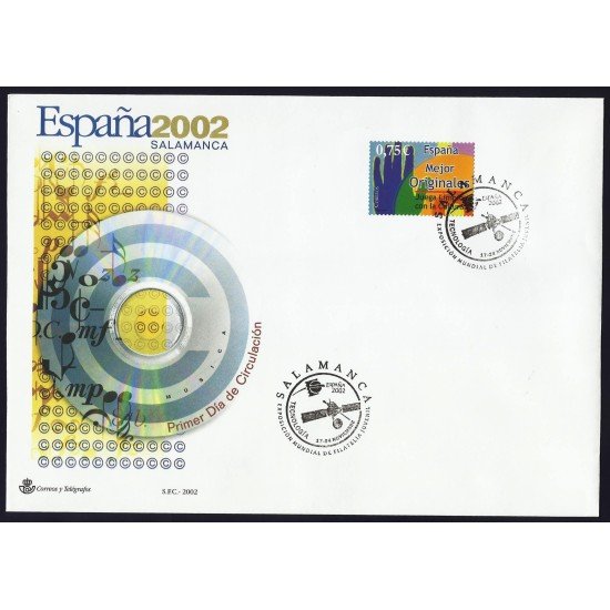 España 3949 2002 matasello Exposición Mundial Salamanca 2002 España 3949 2002 matasello Exposición Mundial Salamanca 2002