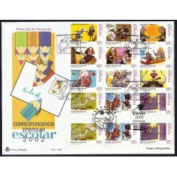 España 3912-23 MP 23 2002 matasello y sobre Primer Día Corresp. Epistolar España 3912-23 MP 23 2002 matasello y sobre Primer Día Corresp. Epistolar