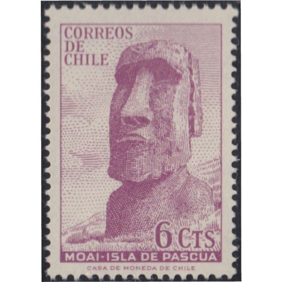 Chile 307 1965 Moai Isla de Pascua MNH Chile 307 1965 Moai Isla de Pascua MNH