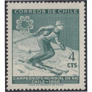 Chile 309 1965 Campeonato Mundial de Esquí MNH