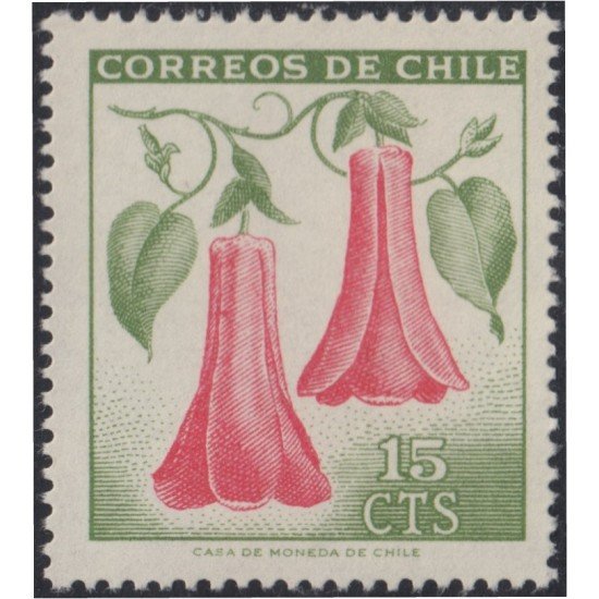Chile 310 1965 Serie Antigua Flor Nacional MNH Chile 310 1965 Serie Antigua Flor Nacional MNH