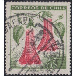 Chile 310 1965 Serie Antigua Flor Nacional usado Chile 310 1965 Serie Antigua Flor Nacional usado