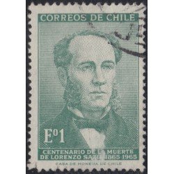 Chile 311 1966 Centenario de la muerte de Lorenzo Sazie usado Chile 311 1966 Centenario de la muerte de Lorenzo Sazie usado