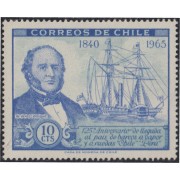 Chile 313 1966 Barcos a vapor y a ruedas W. Wheelwright MNH