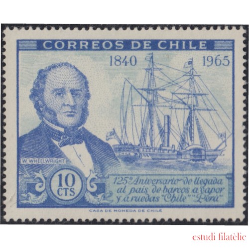 Chile 313 1966 Barcos a vapor y a ruedas W. Wheelwright MNH