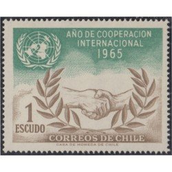 Chile 316 1966 Año de la cooperación Internacional MNH Chile 316 1966 Año de la cooperación Internacional MNH