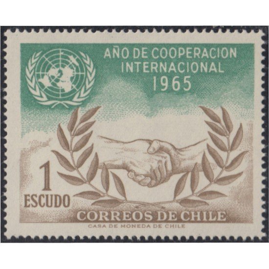 Chile 316 1966 Año de la cooperación Internacional MNH Chile 316 1966 Año de la cooperación Internacional MNH
