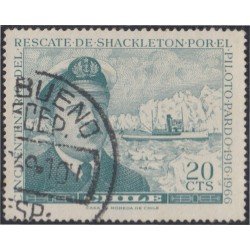 Chile 317 1967 Rescate de Shackleton por el piloto Pardo usado Chile 317 1967 Rescate de Shackleton por el piloto Pardo usado
