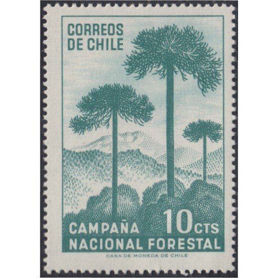 Chile 319 1967 Campaña Nacional Forestal MH Chile 319 1967 Campaña Nacional Forestal MH