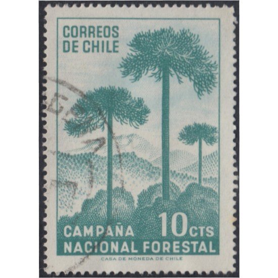 Chile 319 1967 Campaña Nacional Forestal usado Chile 319 1967 Campaña Nacional Forestal usado