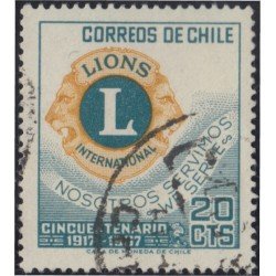 Chile 320 1967 50 Años de Lions International usado Chile 320 1967 50 Años de Lions International usado
