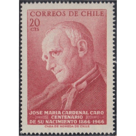 Chile 322 1967 Centenario del nacimiento del Cardenal José María Caro MNH Chile 322 1967 Centenario del nacimiento del Cardenal José María Caro MNH
