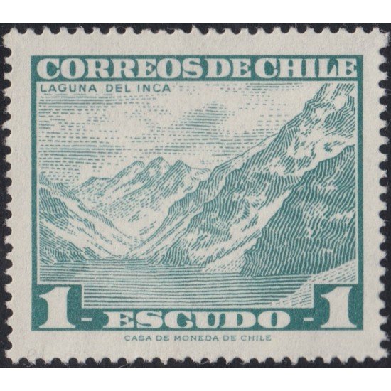 Chile 323 1968 Serie antigua Laguna Inca MH Chile 323 1968 Serie antigua Laguna Inca MH