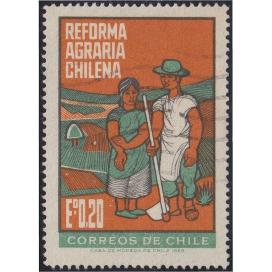 Chile 325 1968 Reforma agraria usado Chile 325 1968 Reforma agraria usado