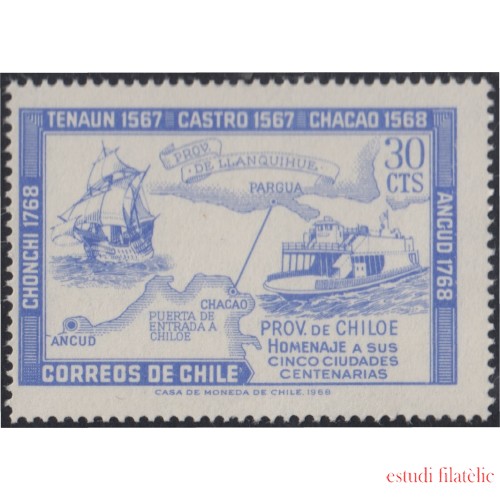 Chile 327 1968 Provincia de Chiloé MNH