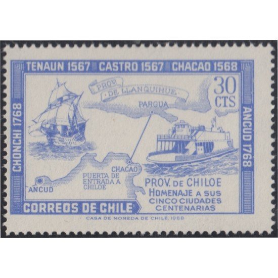 Chile 327 1968 Provincia de Chiloé MNH Chile 327 1968 Provincia de Chiloé MNH