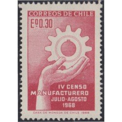 Chile 328 1968 IV Censo Manufacturado MNH Chile 328 1968 IV Censo Manufacturado MNH