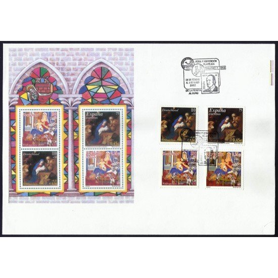 España 3835-3936 2001 matasello Expo Salamanca Navidad España 3835-3936 2001 matasello Expo Salamanca Navidad