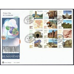 España 3843-3854 MP77 2001 matasello Sobre primer dia Patrimonio de la Humanidad España 3843-3854 MP77 2001 matasello Sobre primer dia Patrimonio de la Humanidad