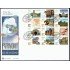 España 3843-3854 MP77 2001 matasello Sobre primer dia Patrimonio de la Humanidad
