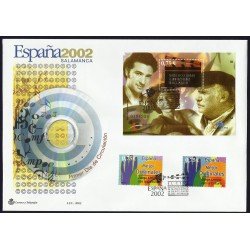 España 3944 2002 HB+3949 matasello Exposición Mundial Salamanca 2002 España 3944 2002 HB+3949 matasello Exposición Mundial Salamanca 2002