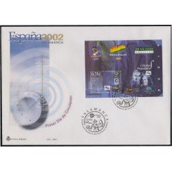 España 3947 HB Sobre Primer Día Expo Mundial Filatélica Salamanca 2002 España 3947 HB Sobre Primer Día Expo Mundial Filatélica Salamanca 2002